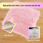 12inch Square Small Faux Fur Sheepskin Cushion Soft Plush Area Rug,Photo Background for Small Product Desktop Photography,Display and Decor,Jewelry,Nail Art,Locker Accessories (Grey)