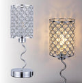 EOEYYOYB Crystal Table Lamp with 3 Way Dimmable Touch Control, Nightstand with USB A+C Ports, Modern Bedside Touch Lamp for Bedroom, Living Room, Office Reading, Silver