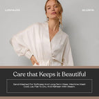 Lunya Washable Silk Robes for Women – Lightweight Short Robes with Pockets, Removable Belt & Interior Tie – Multiple Colors