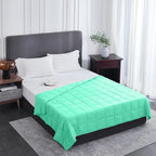 L'AGRATY Weighted Blanket - 60"x80" 15lbs Cooling Breathable Heavy Blanket Microfiber Material with Glass Beads for Adult All-Season Summer Fall Winter Soft Thick Comfort