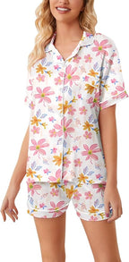 Girls & Womens Satin Pajamas Set, Silk Button-Down Sleepwear 2 Piece Nightwear, 3 Years - Women XXL
