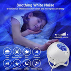 HERHOTER Star Projector,Northern Lights Projector,with Bluetooth Speaker, White Noise, Remote Control,Night Light,for Game Room, Adults, Family Gatherings,Galaxy Projector Bedroom