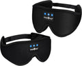 MUSICOZY Sleep Headphones Bluetooth 5.4 Headband Breathable 3D Sleeping Headphones, Wireless Eye Mask Sleep Earbuds for Side Sleepers Women Office Air Travel Cool Tech Gadgets Unique Gifts, Pack of 2