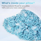 NTCOCO Cooling Bed Pillows Standard Size Pack of 2 for Sleeping Shredded Memory Foam Bed Pillows Adjustable Gel for Side Stomach Back Sleepers Washable Removable Cover