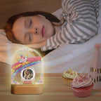 Customized Birthday Gifts Personalized Acrylic LED Night Light Lamp Plaque Custom Photo Name Age Birthday Gifts for Kids(B-Unicorn)