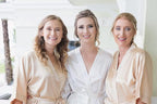 Women's Pure Short Satin Robes Bridesmaid and Bride Silky Robes Summer Sleepwear