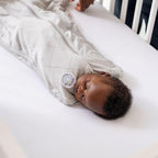 Dreamland Baby Viscose Swaddle Blanket (0-6 Months). 1.0 TOG Ultra Soft Swaddle Blanket w/Built in Band. 97% Viscose, 3% Spandex (Ocean). Mom-Owned US Business, Premium Materials