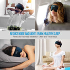 MUSICOZY Sleep Headphones Bluetooth 5.4 Headband Sleeping Headphones Sleep Mask, Wireless Music Eye Mask Sleep Earbuds for Side Sleeper Men Women Cool Tech Gadget Unique Gift Office Travel, Pack of 2