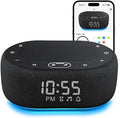 1Mii White Noise Sound Machine with Alarm Clock, Sound Machine for Sleep for Adults Baby, 30 Soothing Sounds, Smart App Controlled, Dimmable 7-Color Night Light, Sleeping Timer, 30 Volume Levels