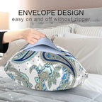 Satin Pillowcase for Hair and Skin, Vintage Floral Paisley Silk Pillowcase Soft and Cozy Body Pillow Covers, King Size Satin Pillow Cases with Envelope Closure(20x40 Inch), 1PC
