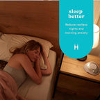Homedics SoundSleep White Noise Sound Machine, Silver, Small Travel Size with 6 Relaxing Nature Sounds, Portable Therapy for Home, Office, Nursery, Auto-Off Timer