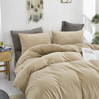 Cottonight Cream Coffee Velvet Comforter Set California King Khaki Bedding Comforter Set Dark Champagne Brown Solid Blanket Quilts Flannel Modern Winter Warm Taupe 3 Piece Light Coffee Bedding Set