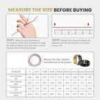 Smart Ring For Women Men, Health Tracker with Heart Rate, Blood Oxygen, Blood Pressure, Sleep Monitor, Step Counting, IP68 Waterproof Fitness ring, No App Fees for iPhone & Android (Silver, 9#)