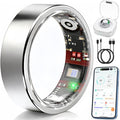 Smart Ring Health & Fitness Tracker for Men & Women – Sleep, Heart Rate & SpO₂ Monitoring, Stress & Activity Tracking, Women’s Health Support, 180+ Sports Modes, IP68 Waterproof, No Subscription Fee