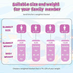 Purple Weighted Blanket Kids 7lbs, 40"x60", Cooling Heavy Throw Blanket for 60-90lbs, Microfiber Soft Thick Big Blankets Weighted Comforter Breathable Gift for Sleeping