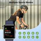 LIVIKEY Fitness Tracker Watch with Heart Rate Monitor, Activity Tracker with Pedometer, Sleep Monitor, Calories & Step Counter, IP68 Waterproof Smart Watches for Women Men Fitness Watch for Sports