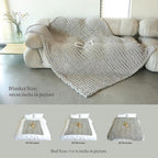 Maetoow Tighter Version Chenille Chunky Knit Blanket Throw （50×60 Inch）, Handmade Warm & Cozy Blanket Couch, Bed, Home Decor, Soft Fleece Banket, Boho Thick Blankets and Giant Yarn Throws，Dark Grey