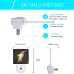 Hummingbird Night Light,Night Lights 0.5W Sleep Friendly for Women/Men Led Night Light Dusk to Dawn Sensor Nightlight for Stairway/Hallway/Kitchen
