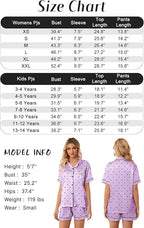 Girls & Womens Satin Pajamas Set, Silk Button-Down Sleepwear 2 Piece Nightwear, 3 Years - Women XXL