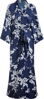 Aensso Long Soft Lightweight Silky Kimonos Robes for Women, Luxury Japanese Floral Womens Kimono Robe