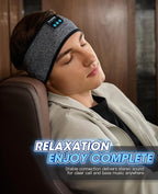 Perytong Sleep Headphones Bluetooth Headband Earphones Wireless, Sleeping Headphones Headband for Sleeping, Sports, Gifts, Workout, Jogging, Yoga, Insomnia, Air Travel, Meditation