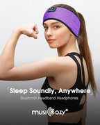 MUSICOZY Sleep Headphones with Bluetooth 5.4 Sleep Mask, Removable 3D Eye Cups for Zero Pressure Comfort, Wireless Bluetooth Eye Mask for Sleeping with Timer, Gifts for Men Women