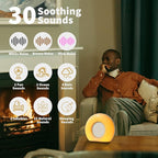 DailyBody Sound Machine White Noise Machine with 30 Soothing Sounds 12 Colors Night Light 36 Levels Volume 5 Timers & Memory Function Effectively Blocks Noise Ideal Sleep Machine for Baby Kids Adults