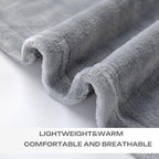JIAHANNHA Fleece Blanket Twin Size Grey 60 by 80 Inches Throw Blankets for Couch Sofa Bed 280GSM,Super Soft Cozy and Luxury Bed Blanket for All Season