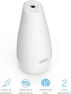 Pure Enrichment® PureSpa™ Essential Oil Diffuser - Compact Ultrasonic Aromatherapy Diffuser, Natural Air Deodorizer, 100ml Water Tank, and Optional Mood Light - Lasts Up to 7 Hours with Auto Shut-Off