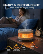 Essential Oil Diffuser with Himalayan Salt Lamp, 350ml Ultrasonic Aromatherapy Humidifier, 7 Colors LED Light, Timer & Auto Shut-Off for Home Bedroom Office Spa Yoga