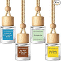 HoogaLife Car Air Freshener Diffuser 4 Pack Hanging Car Freshener for Women - 24.K Magic & W. Hotel ＆ Cabane & Rltz. CarIton Hotel ＆ Droam 0n & Westln Hotels ＆ M.y Way & The 0ne Hotel Fragrance Oil