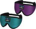 MUSICOZY Bluetooth Sleep Headphones Eye Mask Set – 2-Pack Wireless Sleep Masks for Men and Women
