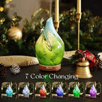 Porseme 150ml Essential Oil Diffuser Glass Color Changing Aroma Air Diffusers Aromatherapy Ultrasonic Cool Mist Humidifier 6 Running Hours Waterless Auto-Off for Sleeping Yoga Office Spa (Blue Grass)
