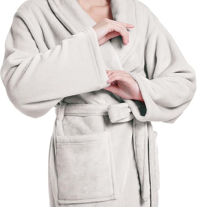 Plush Soft Robes for Women, Premium Fleece Womens Robe Cozy Warm Bathrobe