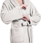 Plush Soft Robes for Women, Premium Fleece Womens Robe Cozy Warm Bathrobe