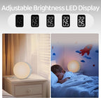ANTDALIS Sunrise Alarm Clock for Heavy Sleepers Adults, Wake Up Light Dimmable Night Light for Kids Teens Bedroom Home Decor Girls Boys Women Gifts, 20 Color and Touch Control, Snooze, White