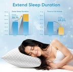 OAISZ Shredded Memory Foam Pillows, Bed Pillows King Size Set of 2, Cooling Pillows for Sleeping, Adjustable Firm Pillow for Side Back and Stomach Sleepers, Bed Pillow with Washable Removable Cover