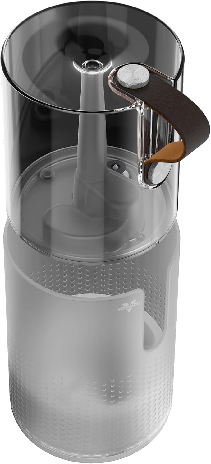 Vornado Votiv 4 Whole Room Ultrasonic Humidifier with Ambient Lighting, 1 Gallon Output, Carry Handle, Simple Refill, Touch Controls, 2 Mist Settings, Humidifier for Bedroom, Translucent White