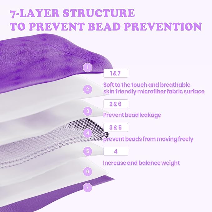 HOSUKKO Weighted Blanket - 2 lbs Purple Thciken Heavy Blanket - Small Size Breathable Comfortable Blanket(36 * 48 inches, 2 lbs)