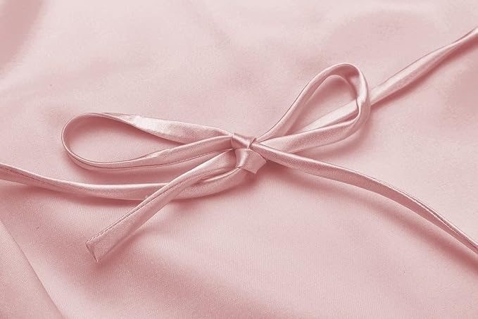 Women's Satin Short Robe Bridesmaid Bride Wedding Party Robes Silky Sleepwear Loungewear