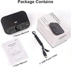 Portable Sound Machine - White Noise Machine for Sleeping & Privacy - 38 Non-Looping Sounds with Dual Speakers Timer Memory - USB Sleep Therapy Machine for Baby Kids Adults Home Office