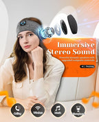 Perytong 2 Pack Sleep Headphones Bluetooth 5.4 Headband, Sleeping Headband Headphones with Ultra-Thin Stereo Speaker for Side Sleepers, Wireless Sweat Resistant Sport Headband for Workout