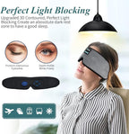 Sleep Headphones, Update Wireless 3D Eye Mask with Ultra-Thin HD Stereo Speakers for Side Sleepers, Air Travel, Meditation and Relaxation Grey