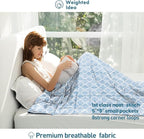 Weighted Idea Weighted Blanket for Adults (Lanterns,48"x72",12lbs) Cooling Breathable Heavy Blanket with Premium Glass Beads All-Season Soft Thick Comfort