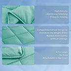 Topcee Weighted Blanket for Adults (15 lbs, 48" x 72") Twin Size Soft Cooling Heavy Blanket Sleeping, Apply to 130-160 lbs Body, Thick Breathable Blanket with Glass Bead, Easy Care