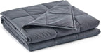TONGDADA California King Size Weighted Blanket | 90''x108'',25lbs | Perfect for Couples | Premium Cotton Material with Glass Beads | Dark Grey