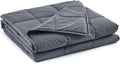 TONGDADA Weighted Blanket (Dark Grey, 90''x108'' 50lb)