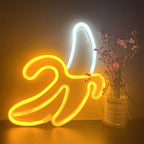 ENUOLI Banana Neon Signs,Banana Neon Light 11.4"x7.9" inch LED Neon Lights for Wall Decor,USB/Battery Powered Night Lamps Light Up Signs for Christmas,Birthday Party, Kids Living Room,Home Decor