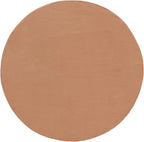 SAFAVIEH Washable Rug Faux Rabbit Fur Shag Collection - 6' Round, Brown, Slip Resistant & Easy Cleaning, Ideal for Living Room, Bedroom, Kids Playroom, Nursery, Dining Space (FRF976T)