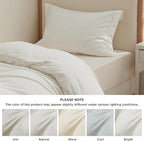 Bedsure Duvet Cover Twin/Twin XL Size - Soft Double Brushed Bedding Set for Kids & Adults, Zipper Closure, 2 Pieces, Includes 1 Duvet Cover (68"x90") & 1 Pillow Sham, NO Comforter, Cream White